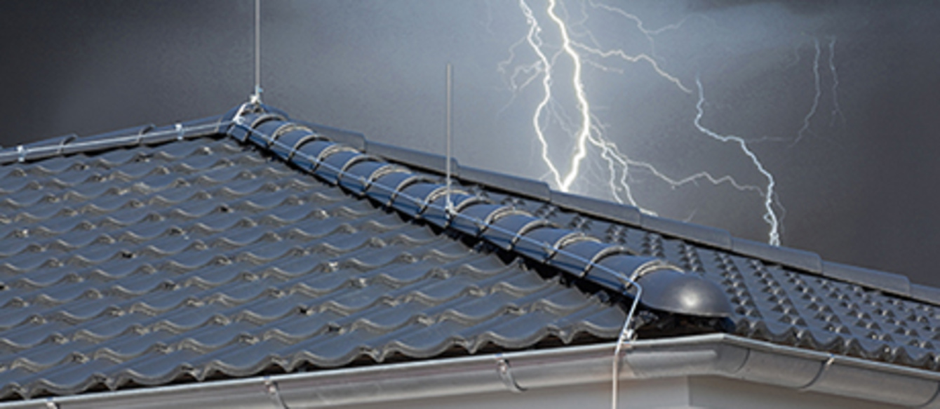 Äußerer Blitzschutz bei Elektro-Müller GmbH & Co. KG in Erbach